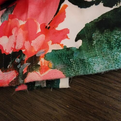 Eliza J Floral Twist Front Sleeveless Gown NWOT Red Floral Size 8 Signs of wear - Picture 17 of 17