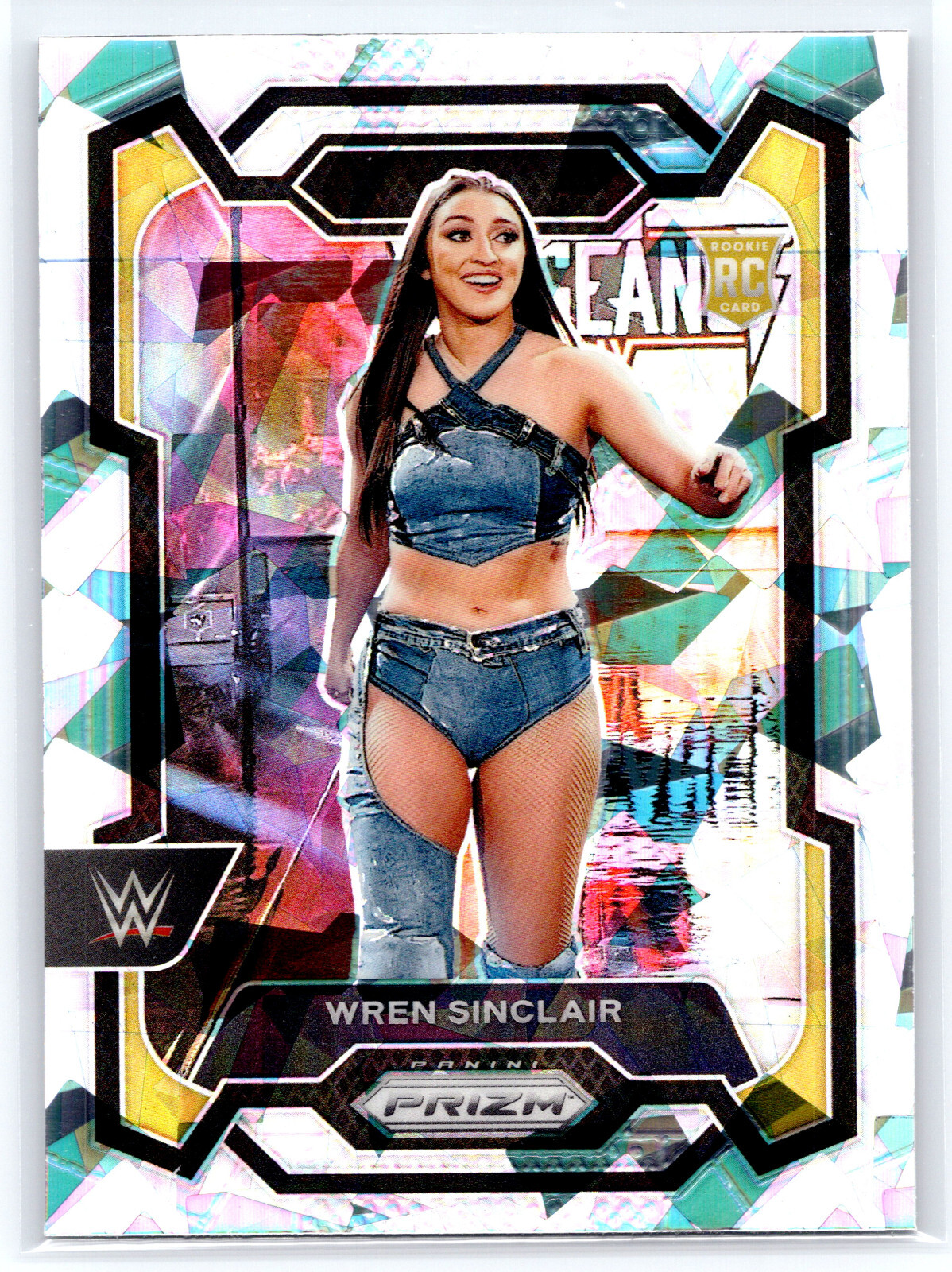 Wren Sinclair 2024 Panini Prizm WWE CRACKED ICE PRIZM Rookie #195 NXT
