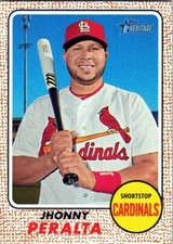 2017 Topps Heritage #33 Jhonny Peralta St. Louis Cardinals