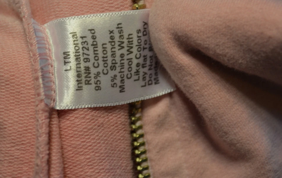 Sudadera con Capucha Mujer Bejeweled Swarovski Cristal Paz Armonía Rosa Talla S Foto 3 de 4