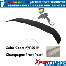 Fits 16-21 Honda Civic 4Dr RS Style LED Trunk Spoiler Wing Painted #YR591P White