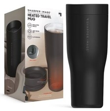 Sharper Image Heated Travel Mug, USB-C, 10 oz, Insulated, 360 degree lid