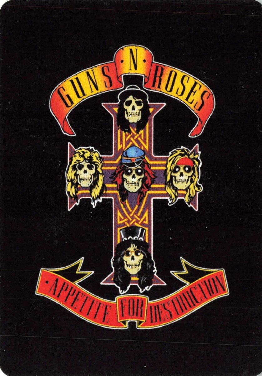Guns N' Roses Appetite for Destruction Playing Card OOP | eBay