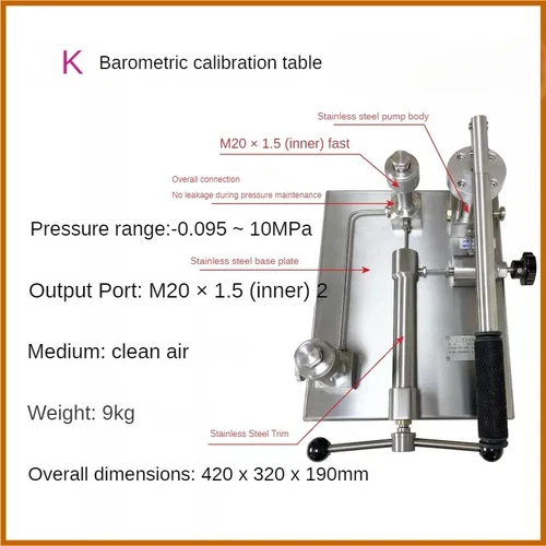 Portable Gas Pressure Pump Handheld Gas Pressure Source Calibration Station - Picture 18 of 27