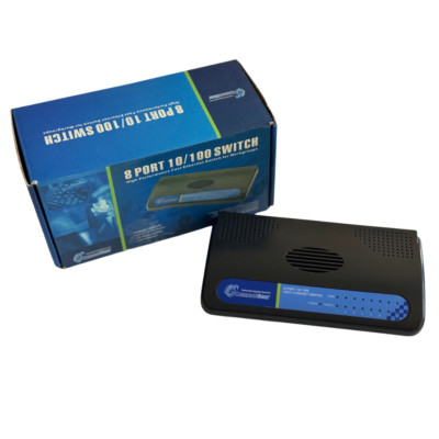 CONNECT GEAR 8 port 10/100 SWITCH FAST ETHERNET SWITCH FOR WORK GROUPS NEW