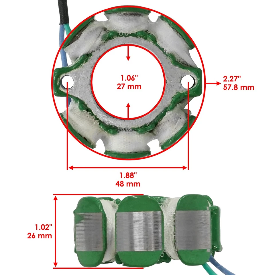 Stator & Gasket for Suzuki RM125 1989 1990 1991 - Image 2 of 4