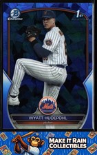 Wyatt Hudepohl 1st 2023 Bowman Draft Sapphire Edition #BDC-147 New York Mets
