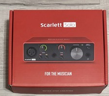 Focusrite Scarlett Solo 3rd Gen USB Audio Interface USED MINT