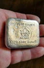 Vintage Jade Assay 10.29oz  SILVER BAR Odd Weight  .999 RARELY SEEN Silver Bar.