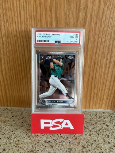 2022 Topps Chrome - Cal Raleigh #149 (RC) Graded PSA 10 GEM MINT