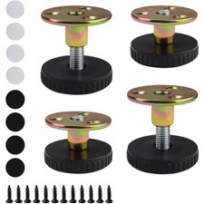 Verstellbare Möbelfüße 4 Stück 26-40 mm Schwarz Möbelstützen Sofabeine Tische