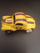 Aurora 1474 Tjet Thunderjet Ho Slot Car Yellow Purple Tuff One's Willys Coupe