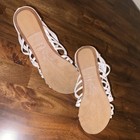 Style & Co. White Strappy Gladiator Sandals  Zip Closure Women's Size 6  — photo 5