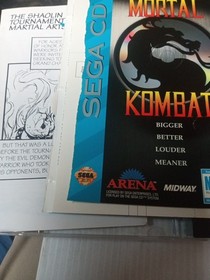 Mortal Kombat (Sega CD, 1993) CIB Authentic/Tested with manual