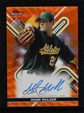 2022 Topps Finest Orange Wave Refractor 16/25 Mark Mulder #FA-MMU Auto kf4