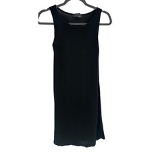 Banana Republic Black Knit Sleeveless Dress Crew Neck Knee Length Workwear XS