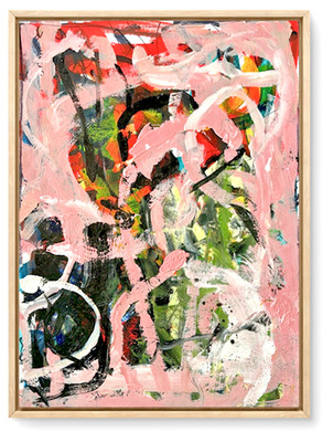 STEVEBARTZ ORIGINAL ART ''HAIKU EMRACE V'' 18X24 GALLERY THICK PAPER FINE ART HOME