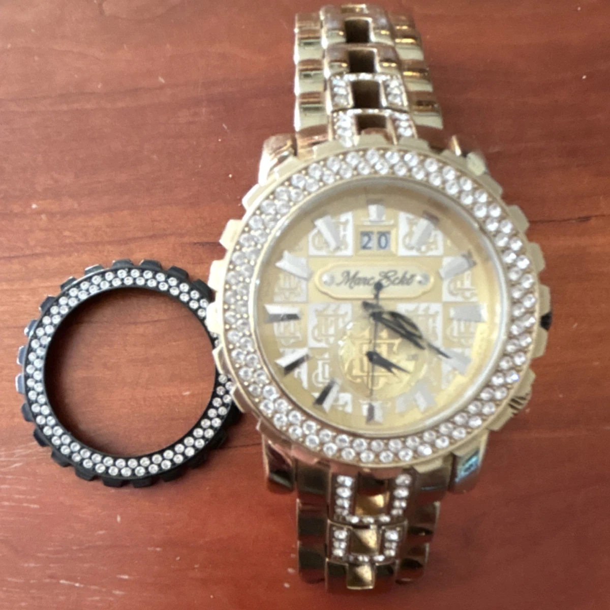 Works Marc Ecko NYC Watch Rhinestones ladies Watch 40mm 7in\