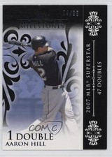 2008 Topps Moments & Milestones Black 4/25 Aaron Hill #20 e7b