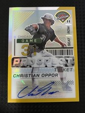 2024 Prospect Edition Christian Oppor #64 Gold /10 Auto