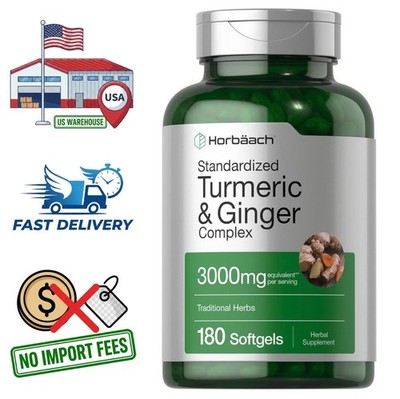 Turmeric Curcumin with Black Pepper and Ginger - Natural Herbal Complex Extract