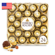 , Premium Milk Chocolate Hazelnut, Individually Wrapped Chocolate Gift Box, 24 C