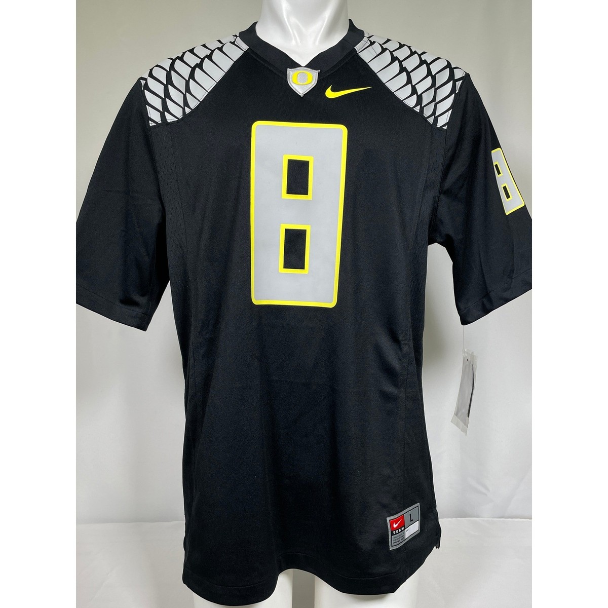 Marcus Mariota #8 Oregon Ducks Nike Black Jersey Men's LARGE NWT