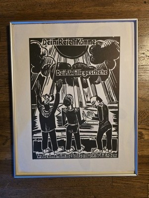 Rare Thy Kingdom Come, Thy Will Be Done, on Earth as in Heaven by Max Pechstein 