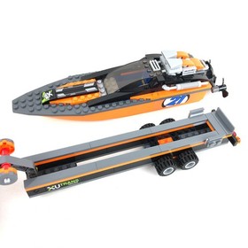 Lego 60085 City Racing 4x4 Truck with Power Boat Trailer + Manuals 100% Complete