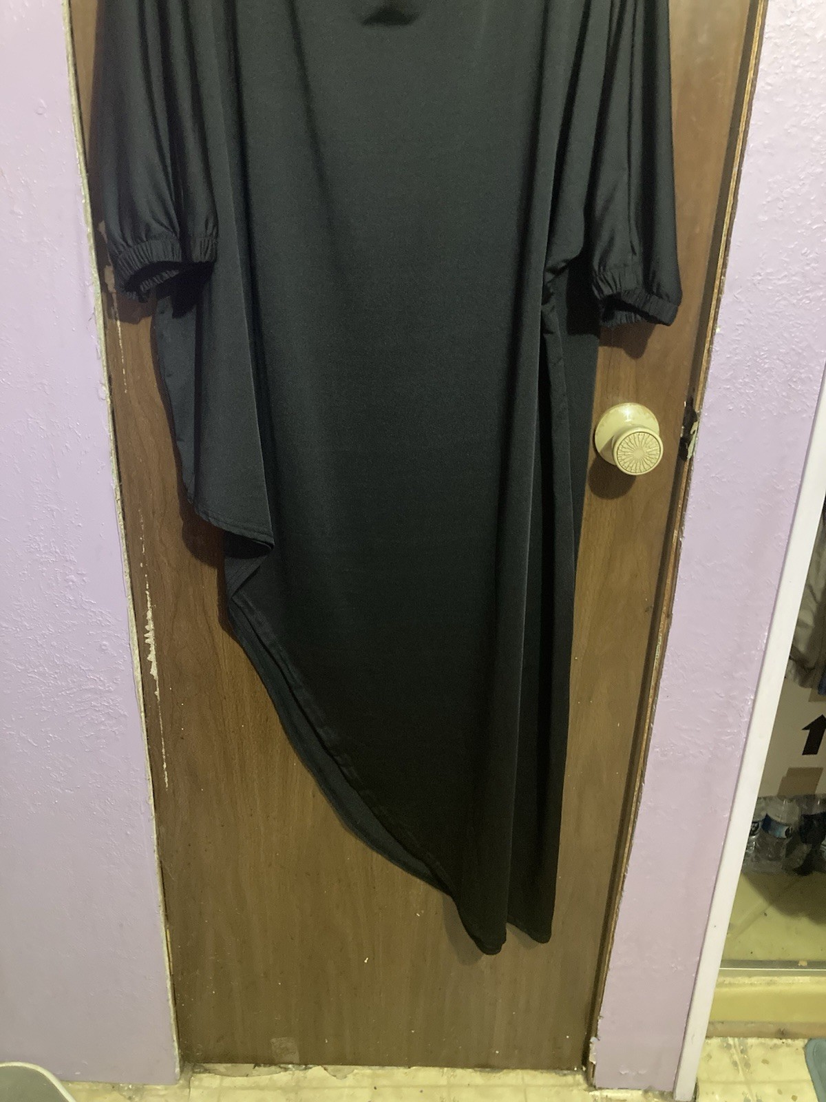 Plus 5X Asymmetrical Solid Black Stretchy Outfit,… - image 2