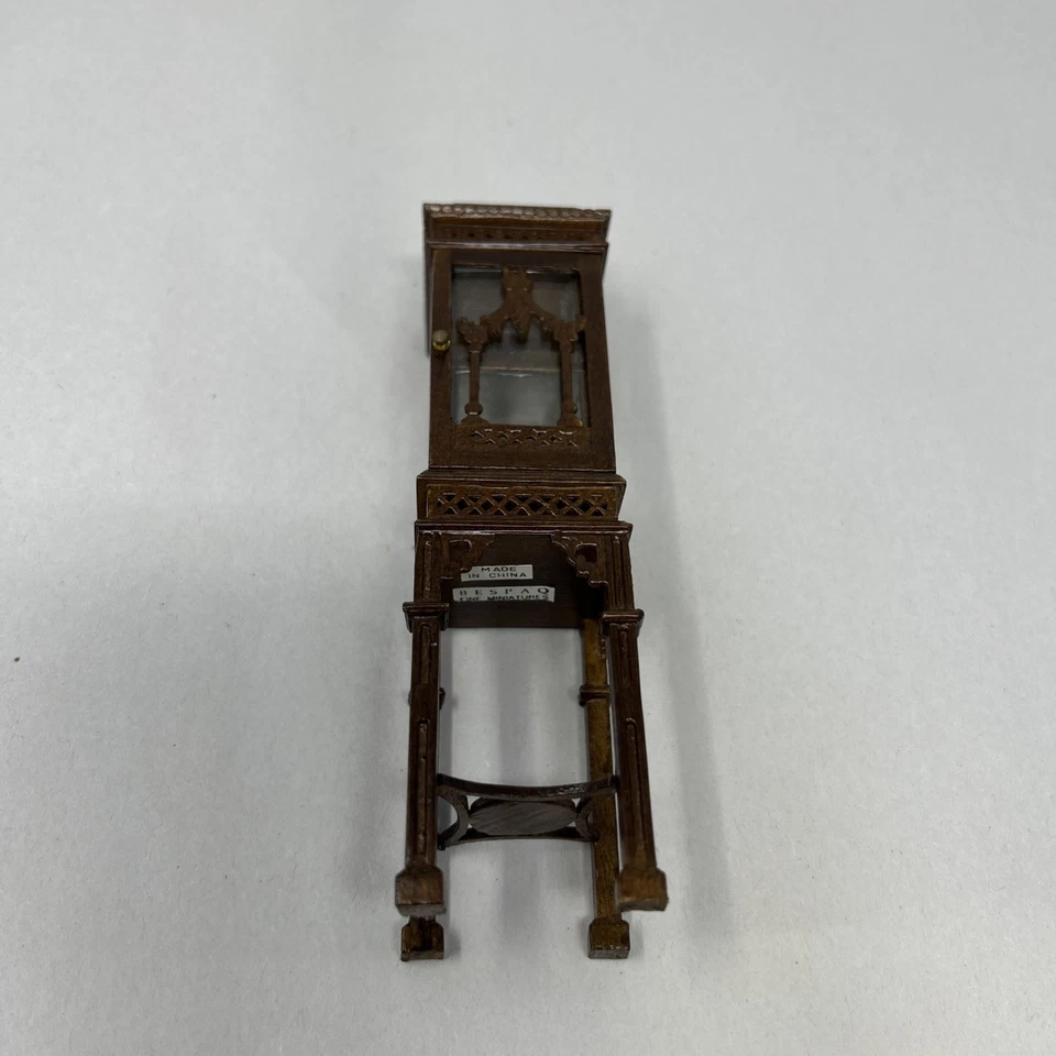 DE COLECCIÓN BESPAQ ESPEJO EXPOSITOR NOGAL GABINETE CASA DE MUÑECAS MINIATURA 1:12 Foto 2 de 4