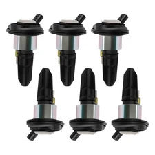 6x Ignition Coil Pack Set for Bravada/9-7X/Rainier 4.2L 2002-2005 GN10114 Black