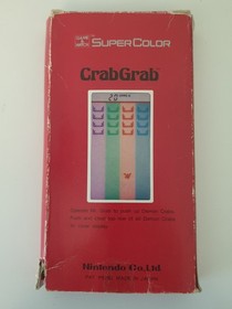 Nintendo Game And Watch Crab Grab UD-202 Super Color 1984 + Box - Tested Working