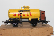 Märklin 00/H0 Kesselwagen 314 " SHELL" mit Bremserhaus - Rarität 1950-1951