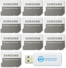Micro to SD Memory Card Adapter (Bulk 10-Pack) Bundle with (1) Everything but St