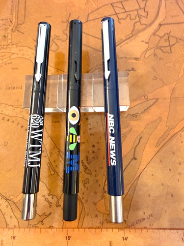 One vintage Parker Vector rollerball pens. NBC News, IBM, WTMJ Radio. Excellent
