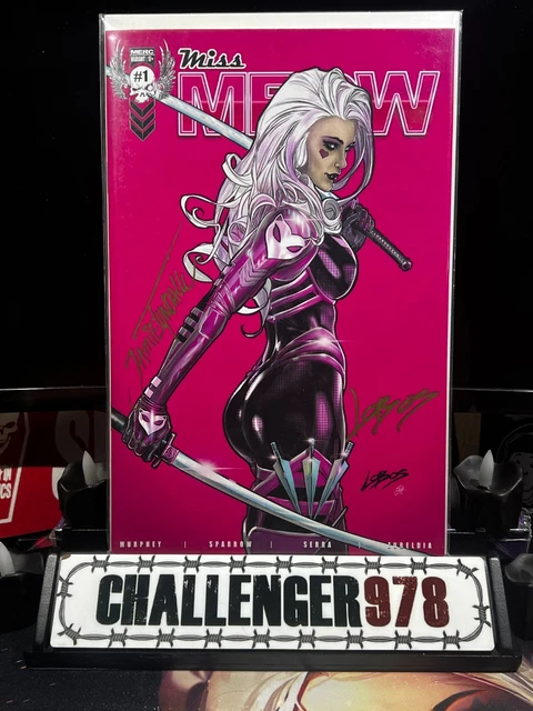 MISS MEOW #1 LOBOS DOUBLE SIGNED Trade-Dress w/ COA - Tyndall