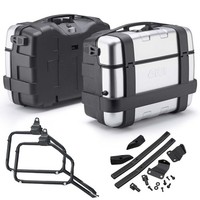 Givi TRK33 Seitenkoffer + TräGer FüR Benelli TRK702X 2023-2025 33LT Aluminium