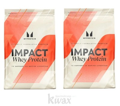 (EUR 40,81/kg) 2er-Pack -  Myprotein - Impact Whey Protein - 2 x 1000g Beutel