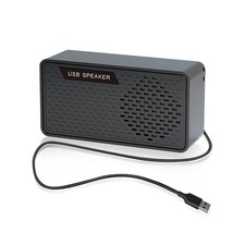 USB Computer Speakers Powered Mini Sound Bar Laptop Stereo Speaker Black