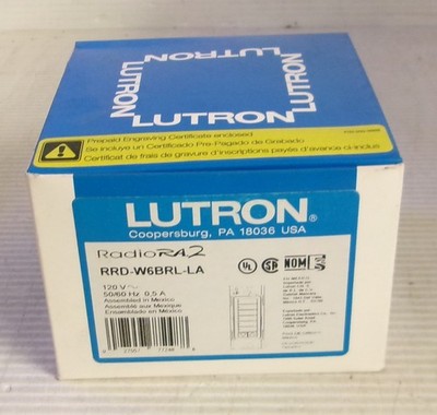 Lutron RRD-W6BRL-LA Radio RA2 Wall Mount Keypad 120VAC 50/60Hz 0.5A