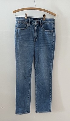 Women s J Crew Essential Straight Jeans Size 27 Medium Wash