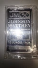 JOHNSON MATTHEY 10 TROY OZ .999 FINE SILVER BAR "10 OUNCES TOTAL" PRECIOUS METAL