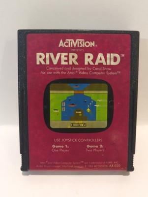 River Raid (Atari 2600, 1982) Cartridge tested.  - By Activision -