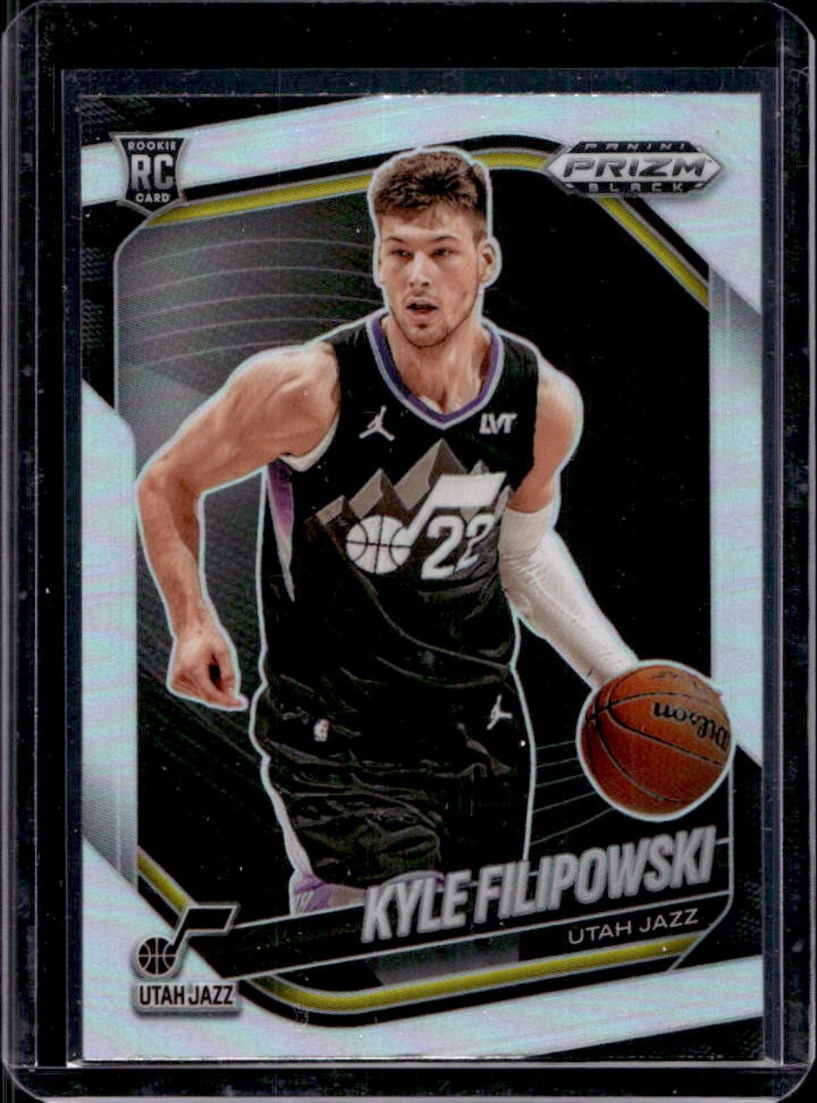 2024-25 Prizm Black Kyle Filipowski RC Silver Prizm #125 Jazz