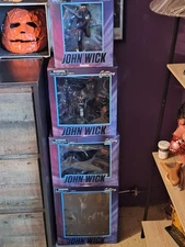 John Wick Dimond Select Gallery Diorama Statue Set Of 4