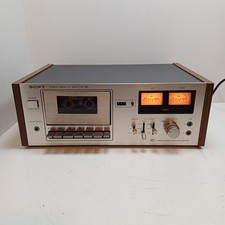 Sony TC-185 Stereo Cassette Deck Vintage Metal/Wood VU-Meters +Manual     +VIDEO