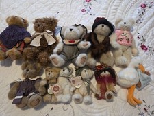 Boyds Bears Lot of 10 Plush Assorted Sizes Bears Stork