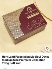 Holy Land Palestinian Medjoul Dates Medium Size Premium Collection 900g Soft Yum 14.38 per kilo