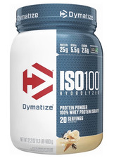 Dymatize ISO100 Hydrolyzed Whey Protein Isolate Powder Gourmet Vanilla 21.2 oz